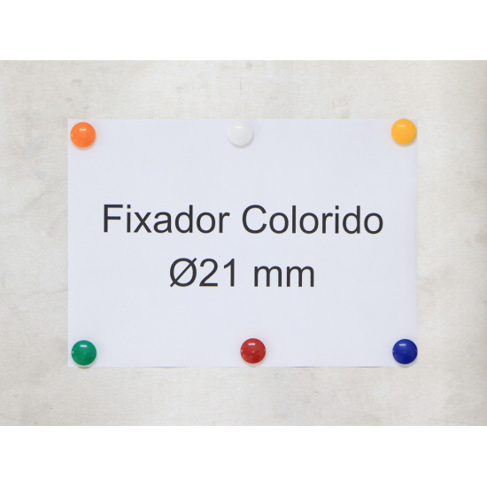 Fixador Magnético 21 mm - Diversas Cores